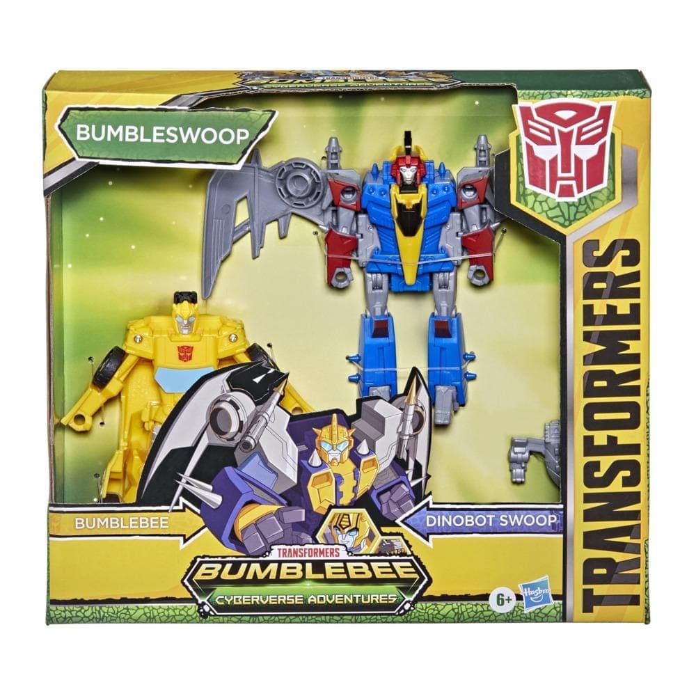 Hasbro-Transformers Bumblebee Cyberverse Dino Combiners - Bumbleswoop-F2733-Legacy Toys
