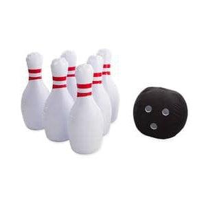 HearthSong-Indoor/Outdoor Giant Inflatable Bowling Game With 29
