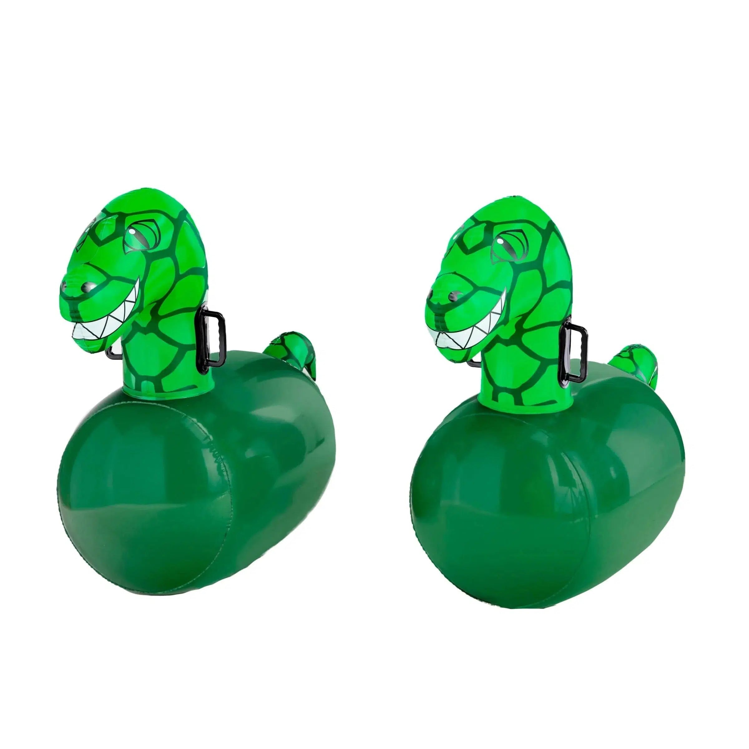 HearthSong-Inflatable Ride-On Hop ‘n Go Dinos Set of 2-CG733582-Legacy Toys