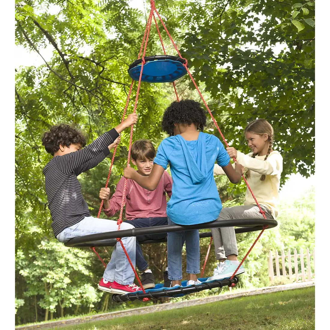 HearthSong-Large Vortex Outdoor Spinning Ring Swing-CGW730286-Legacy Toys