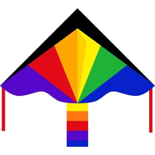 HQ Kites-Simple Flyer Rainbow 4' Kite-102145-Legacy Toys