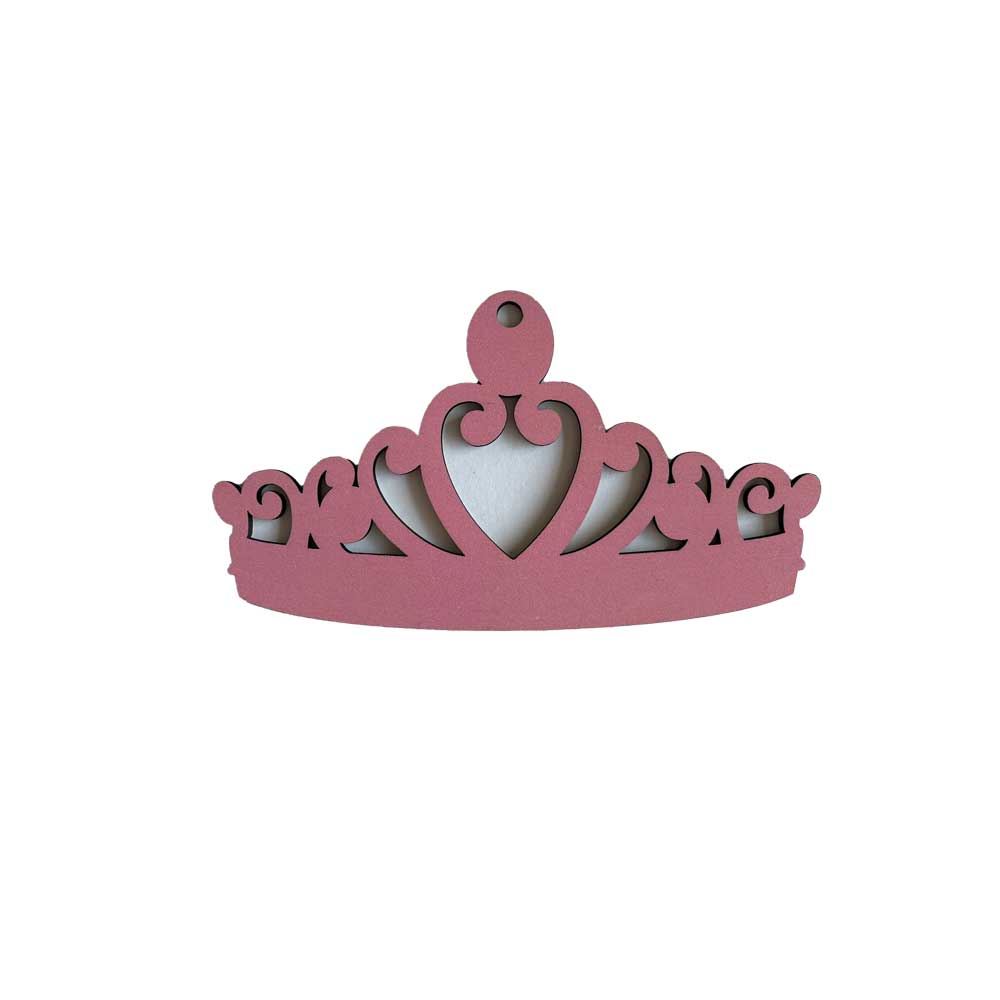 Idako-Personalized Wooden Christmas Ornament Princess Crown-ORN004-Legacy Toys