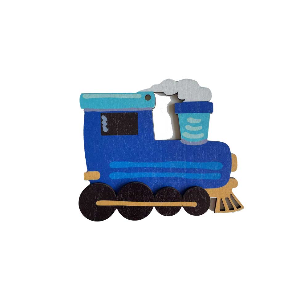 Idako-Personalized Wooden Christmas Ornament Train-ORN011-Legacy Toys