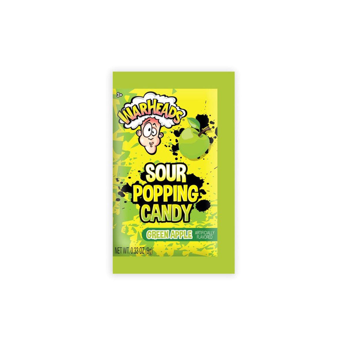 Impact Confections-Warheads Sour Popping Candy - Green Apple-103729-Legacy Toys