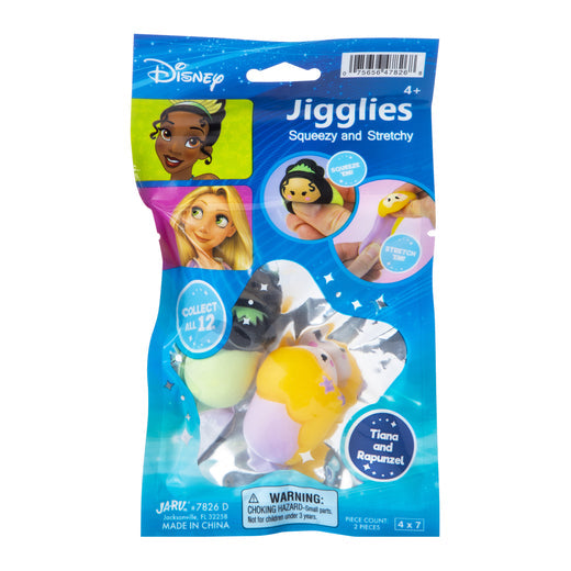 JA-RU-Disney Jigglies 2 Pack - Tiana and Rapunzel-7826 D-Legacy Toys