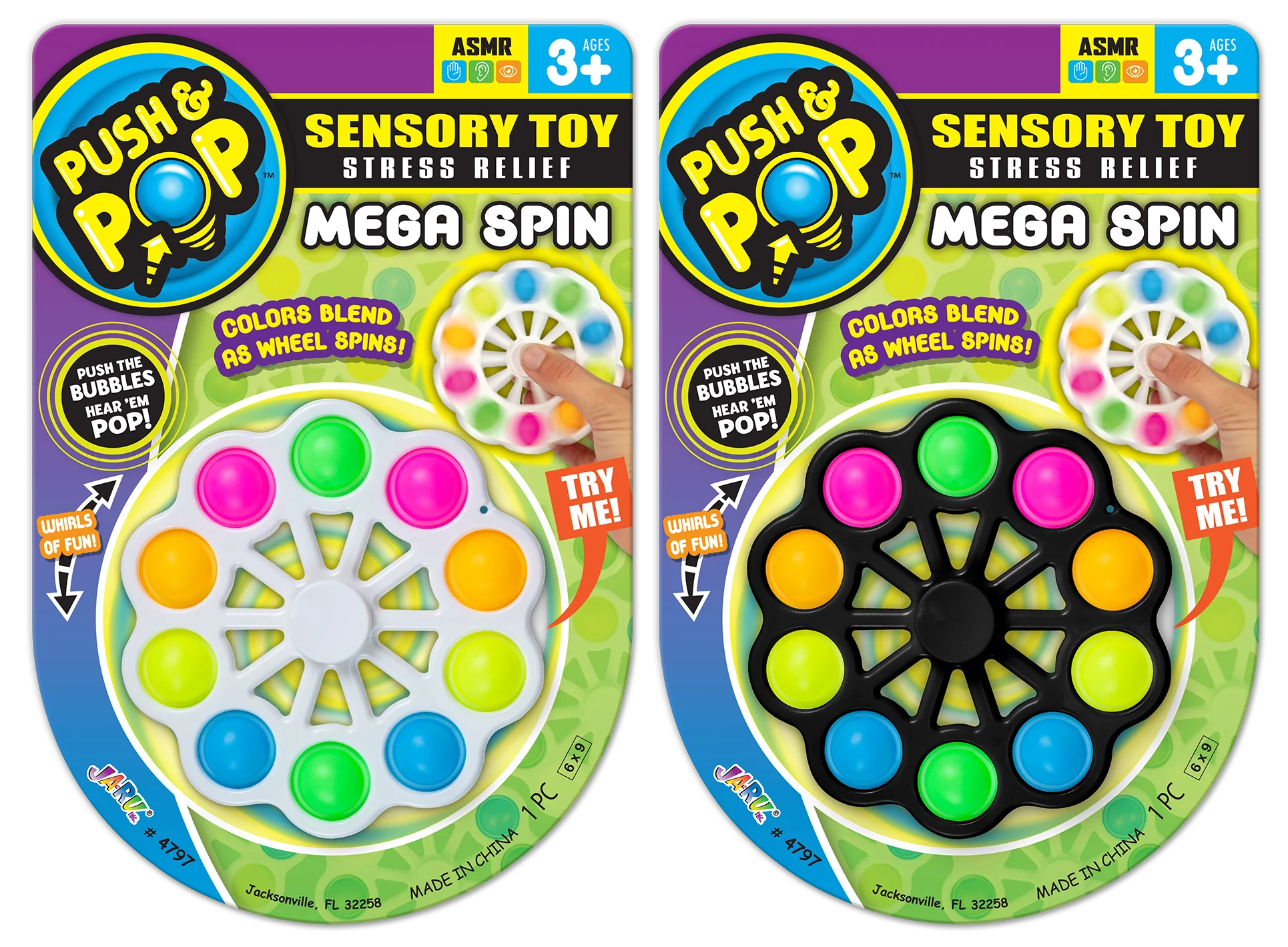Push Pop Sensory Toy Mega Spin - Main Image