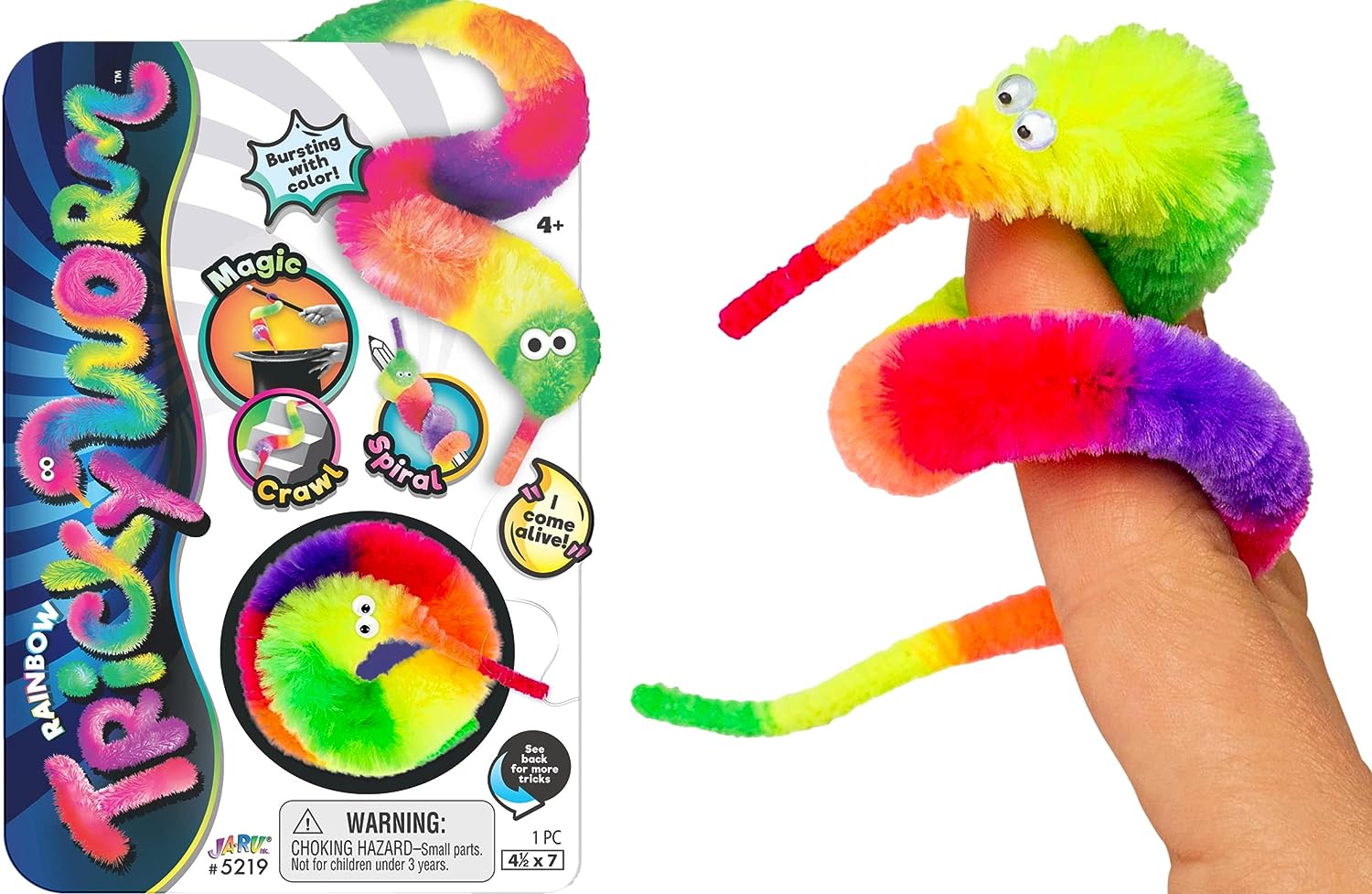 JA-RU-Rainbow Tricky Worm-5219-Legacy Toys