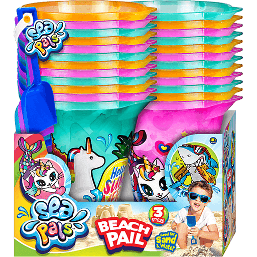 6" Beach Sand Pail And Shovel Set Assorted Colors