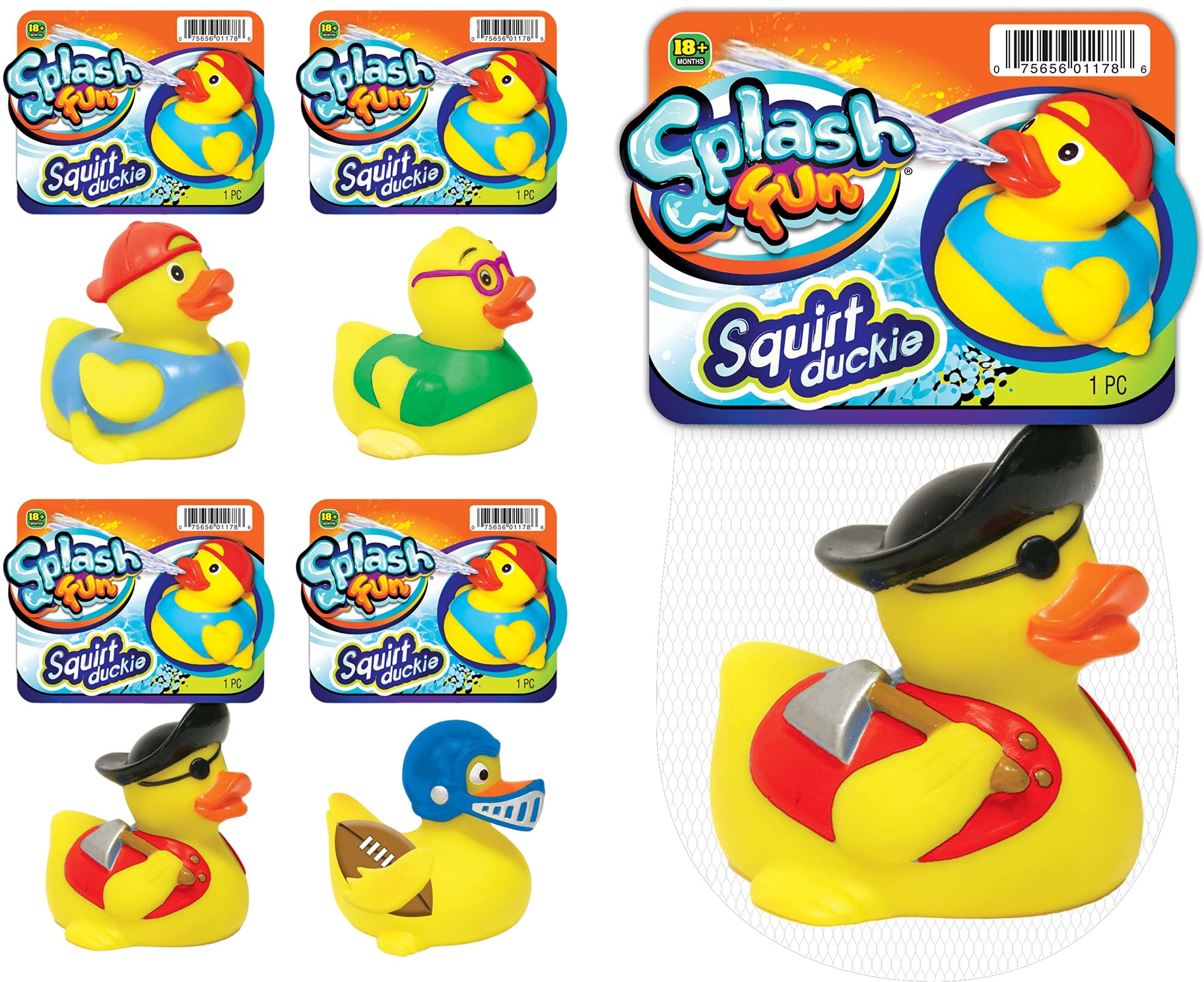 JA-RU-Splash Fun Squirt Duckie-1178-Legacy Toys