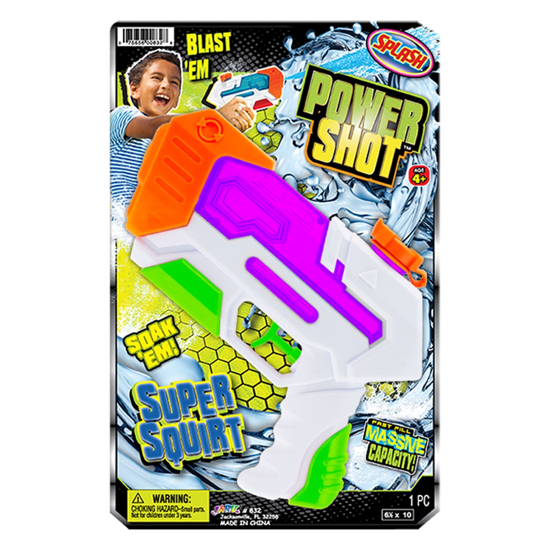 JA-RU-Splash Power Shot Super Squirt-832-Legacy Toys