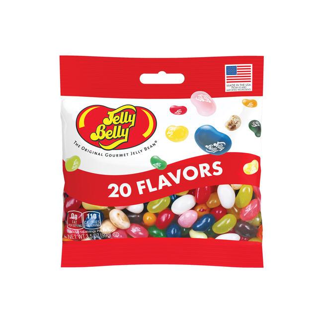 Jelly Belly-20 Assorted Jelly Bean Flavors 3.5 oz Bag-66110-Legacy Toys