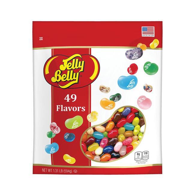 Jelly Belly-49 Assorted Jelly Bean Flavors 1.31 lb Pouch Bag-83780-Legacy Toys