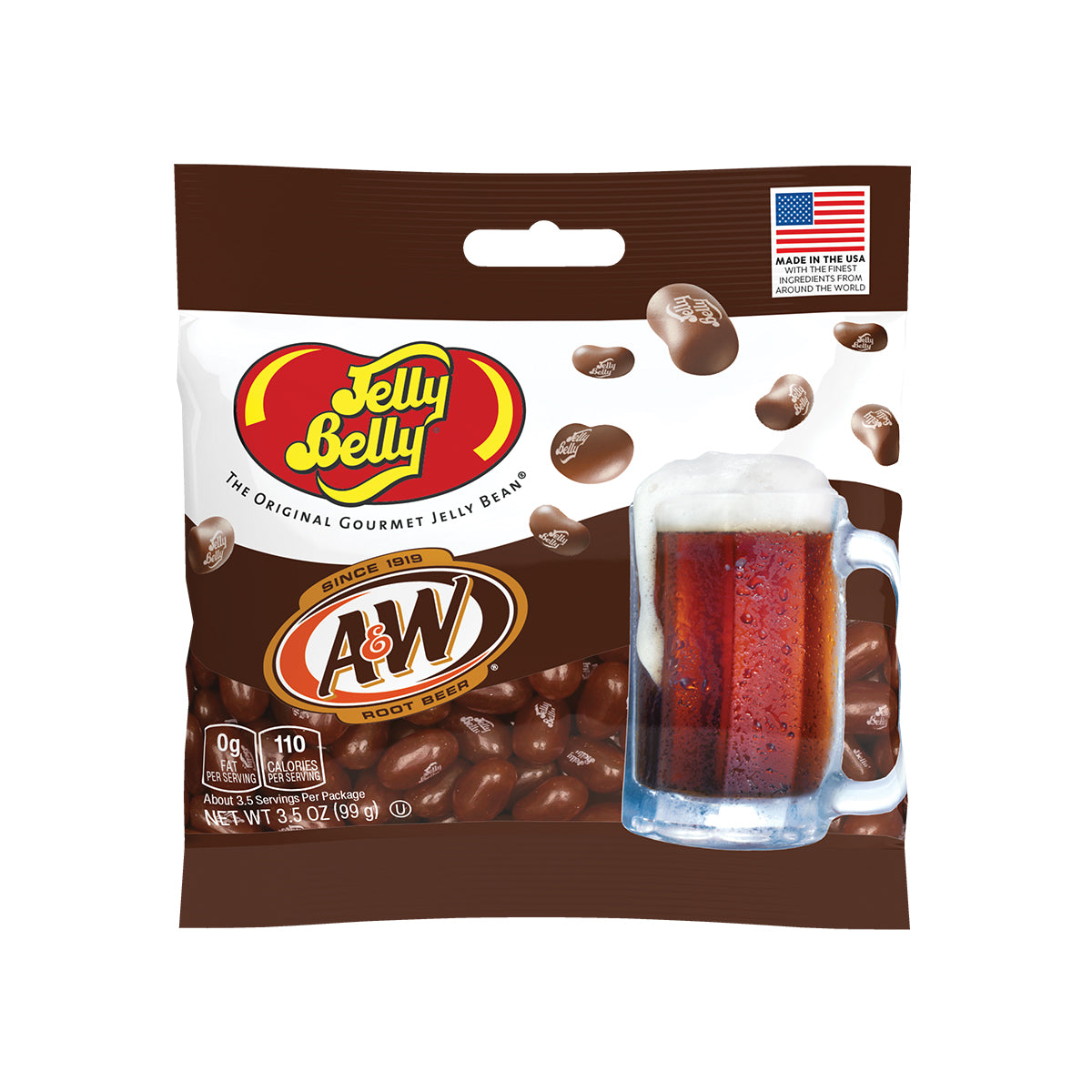 Jelly Belly-A&W® Root Beer Jelly Beans 3.5 oz Bag-66817-Legacy Toys