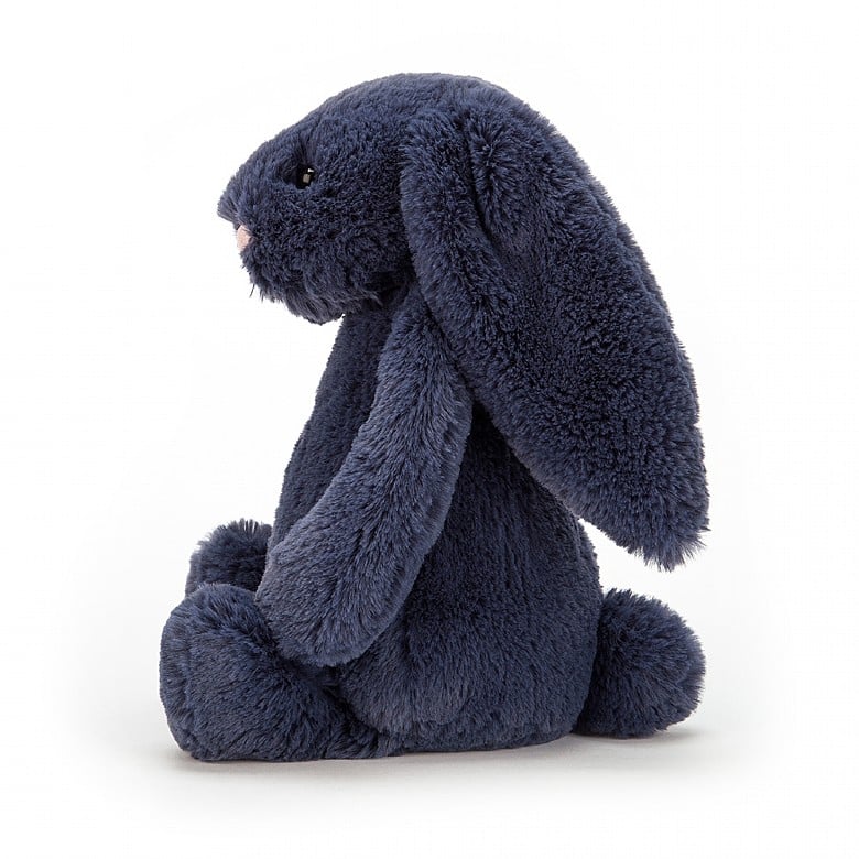 Jellycat-Bashful Bunny - Navy - Medium 12