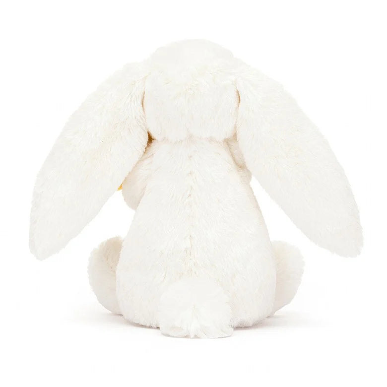 Jellycat-Bashful Bunny - White with Daffodil - Little 7