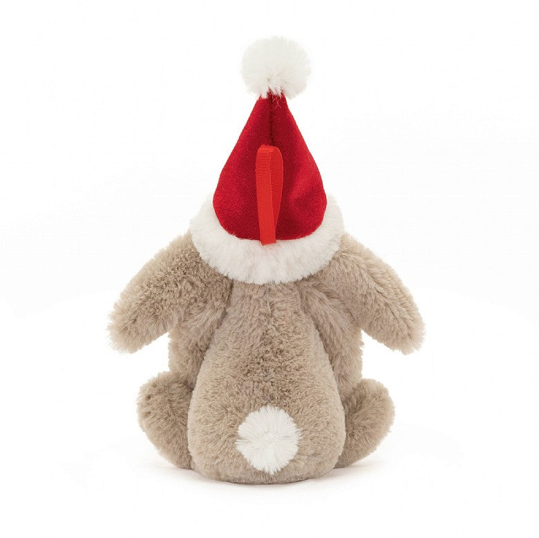 Jellycat-Bashful Christmas Bunny Decoration-BAS6CBOR-Legacy Toys