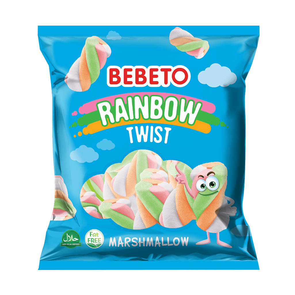 Kervan-Bebeto Twist Marshmallow 9.7 oz. Bag-1215-1-Single-Legacy Toys