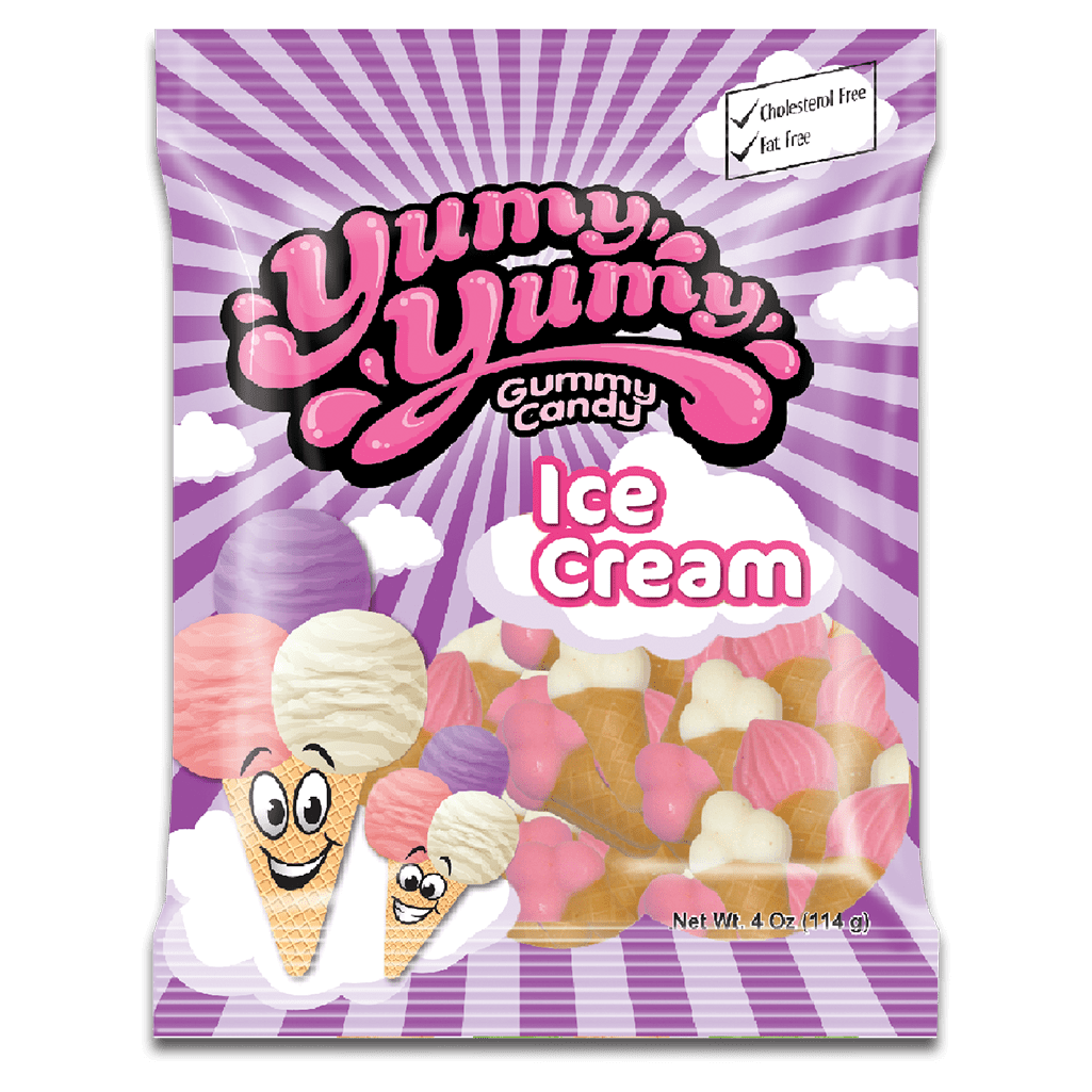 Kervan-Yumy Yumy Ice Cream Cones 4 oz. Bag-1021-1-Single-Legacy Toys