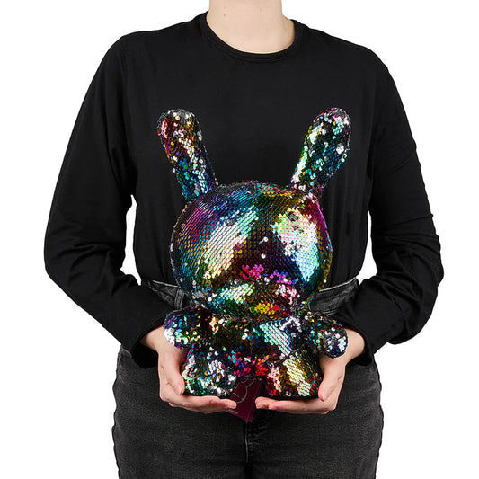 Kid Robot-Flippin Rainbows 13" Plush Dunny by Kidrobot-KR17799-Legacy Toys