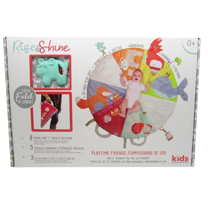 Kids Preferred-Rise & Shine Playtime Friends on-the-go Playmat-62115-Legacy Toys