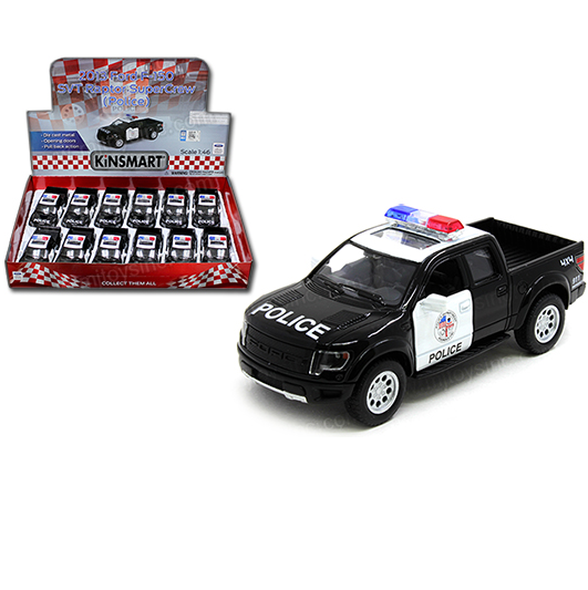Kinsmart-5" Diecast 2013 Ford F-150 SVT Raptor Police-MC-55966-Legacy Toys