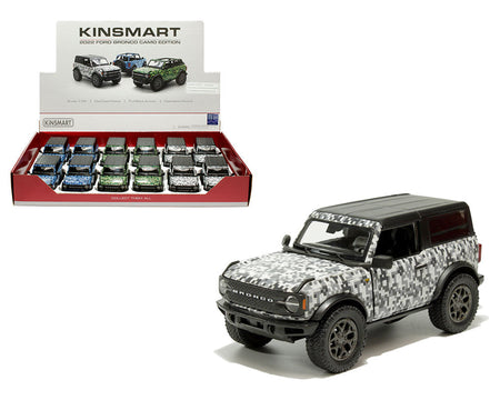 Kinsmart-5" Diecast 2022 Ford Bronco Camo Hard Top-MC-56100-Legacy Toys