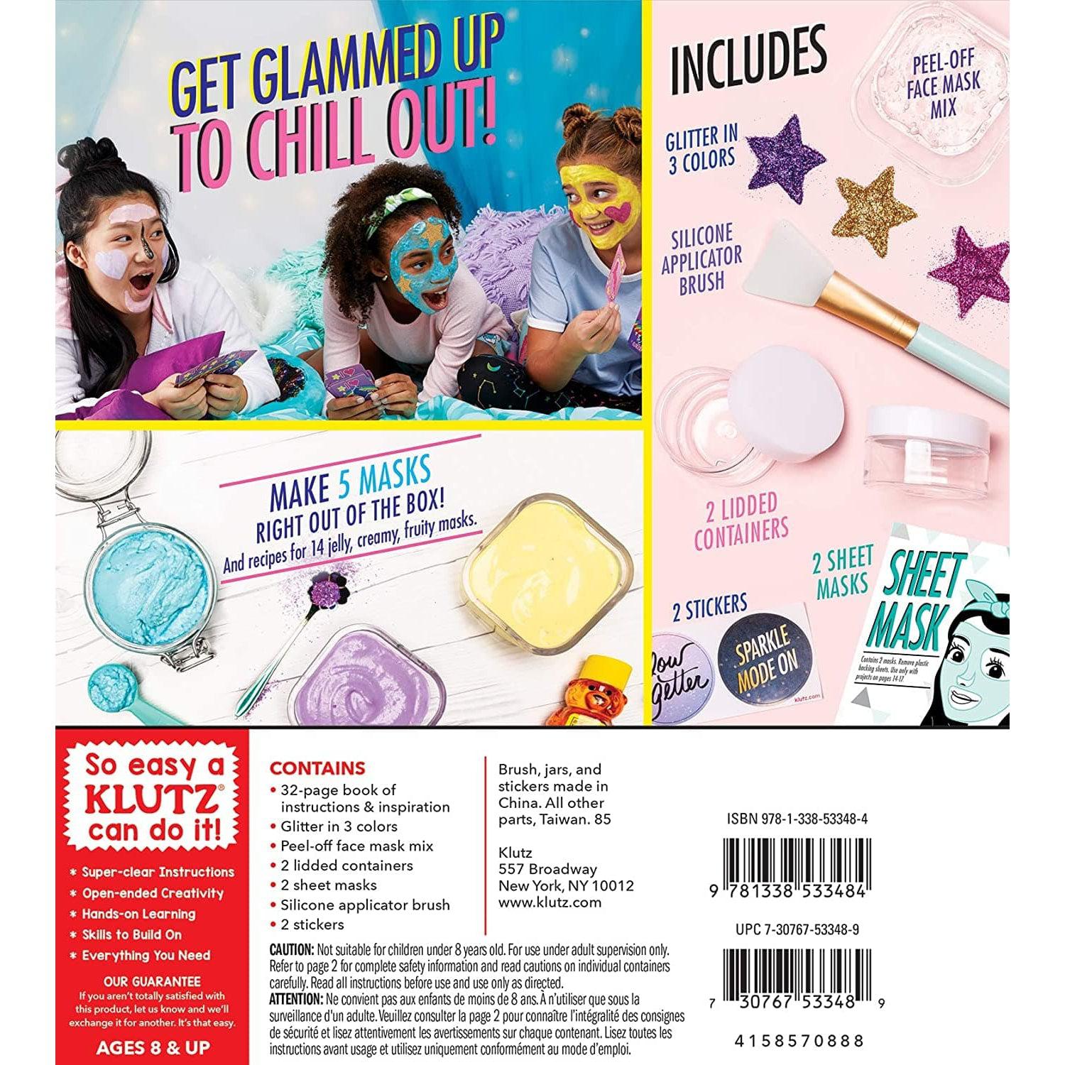 Klutz-Make Your Own Glitter Face Masks-9781338533484-Legacy Toys
