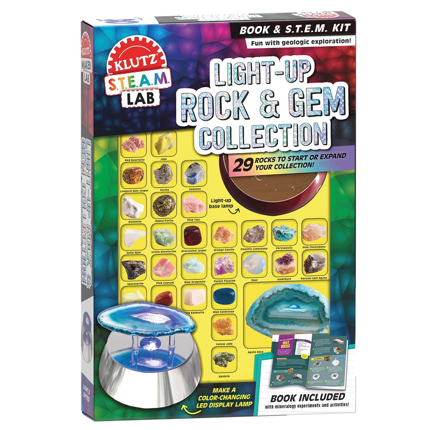 Klutz-Maker Lab Light Up Rock & Gems Collection-9781338702262-Legacy Toys