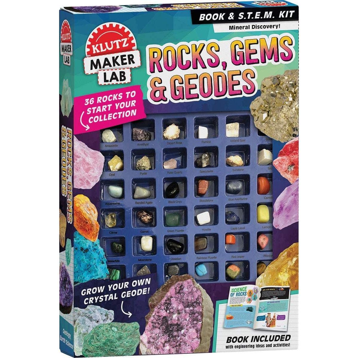 Klutz-Maker Lab Rocks, Gems, & Geodes-9781338575729-Legacy Toys