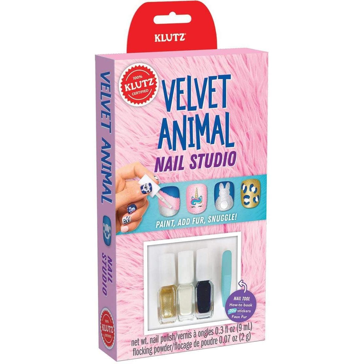 Klutz-Nail Studio - Velvet Animal-9781338589153-Legacy Toys