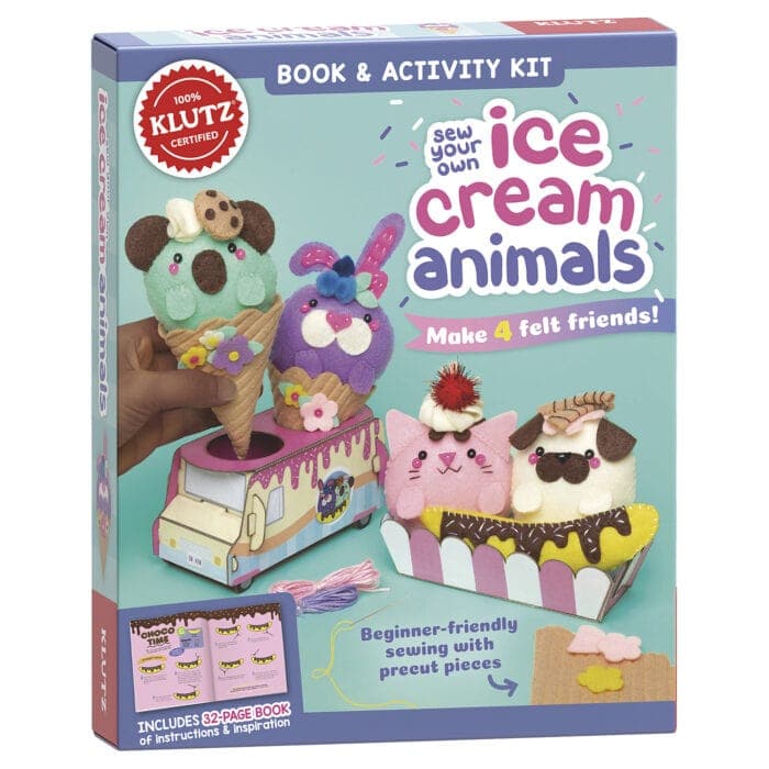 Klutz-Sew Your Own - Ice Cream Animals-9781338702217-Legacy Toys