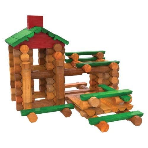 KNEX-Lincoln Logs - 117 Piece Classic Meetinghouse - Building Set-00842-Legacy Toys