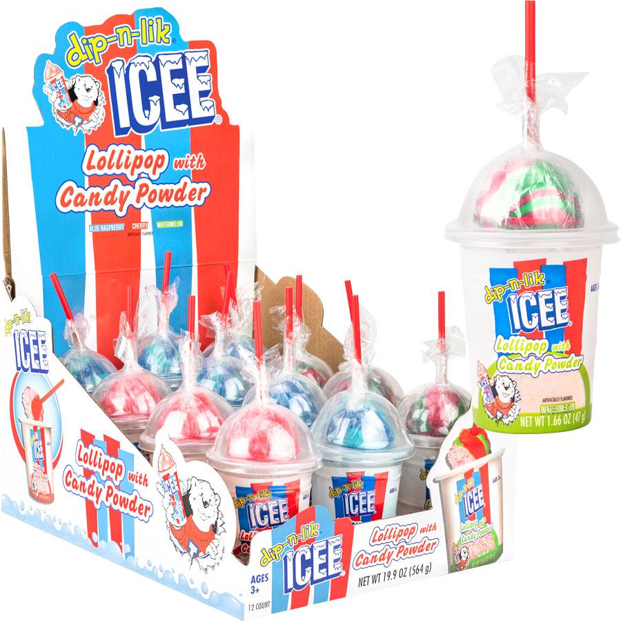 Koko's-ICEE Dip-N-Lik Lollipop and Candy Powder-62511-Box of 12-Legacy Toys