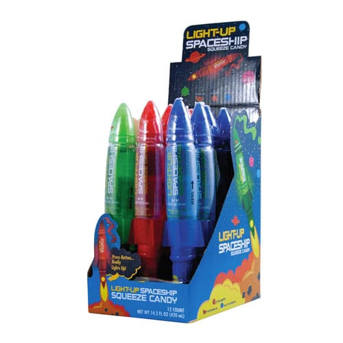 Koko's-Light-Up Spaceship Squeeze Candy - Single-10264-Legacy Toys