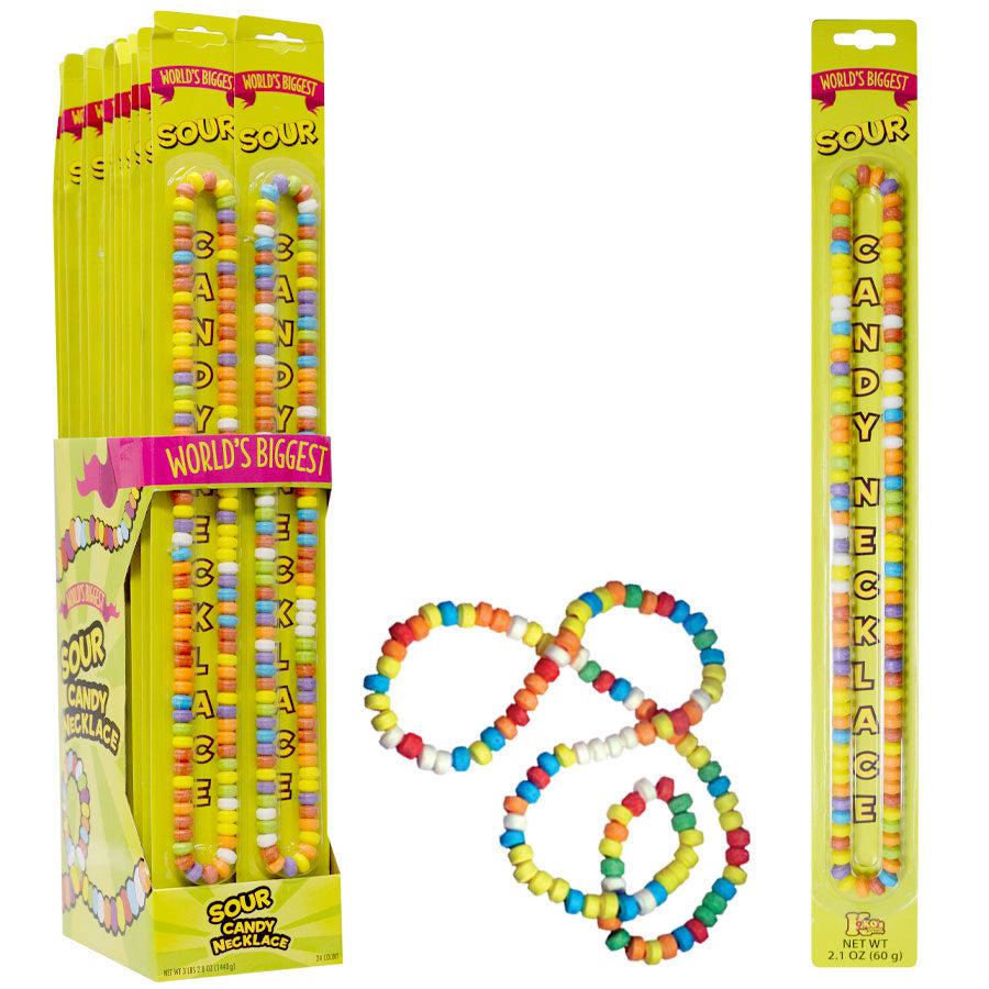 Koko's-World's Biggest Sour Candy Necklace-38600-Box of 24-Legacy Toys