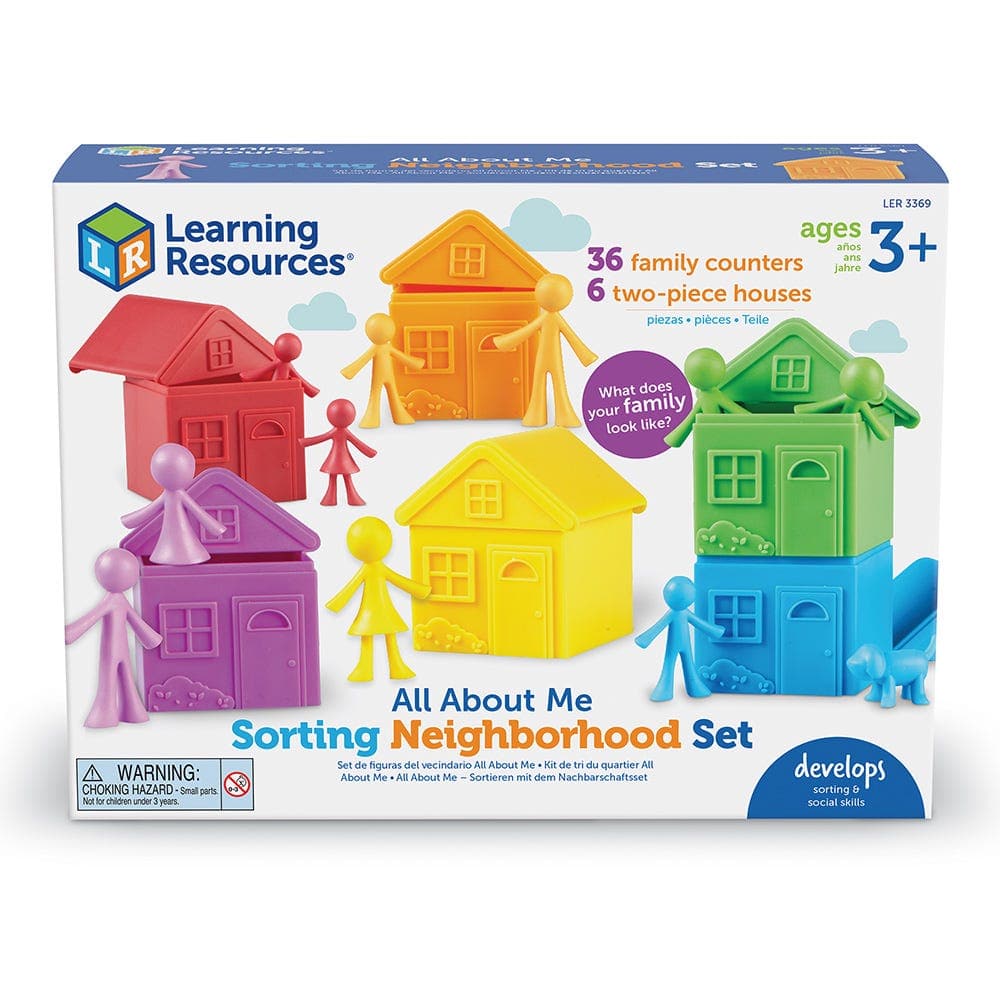 Learning Resources-All About Me Sorting Neighborhood Set-LER3369-Legacy Toys
