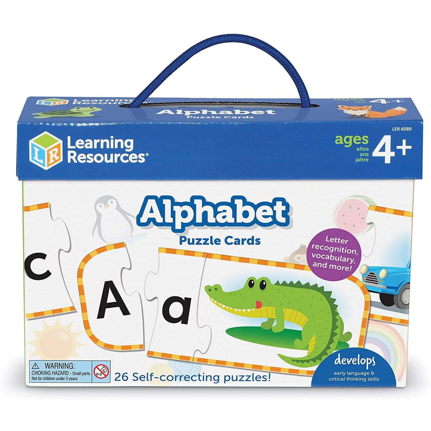 Learning Resources-Alphabet Puzzle Cards-LER6089-Legacy Toys
