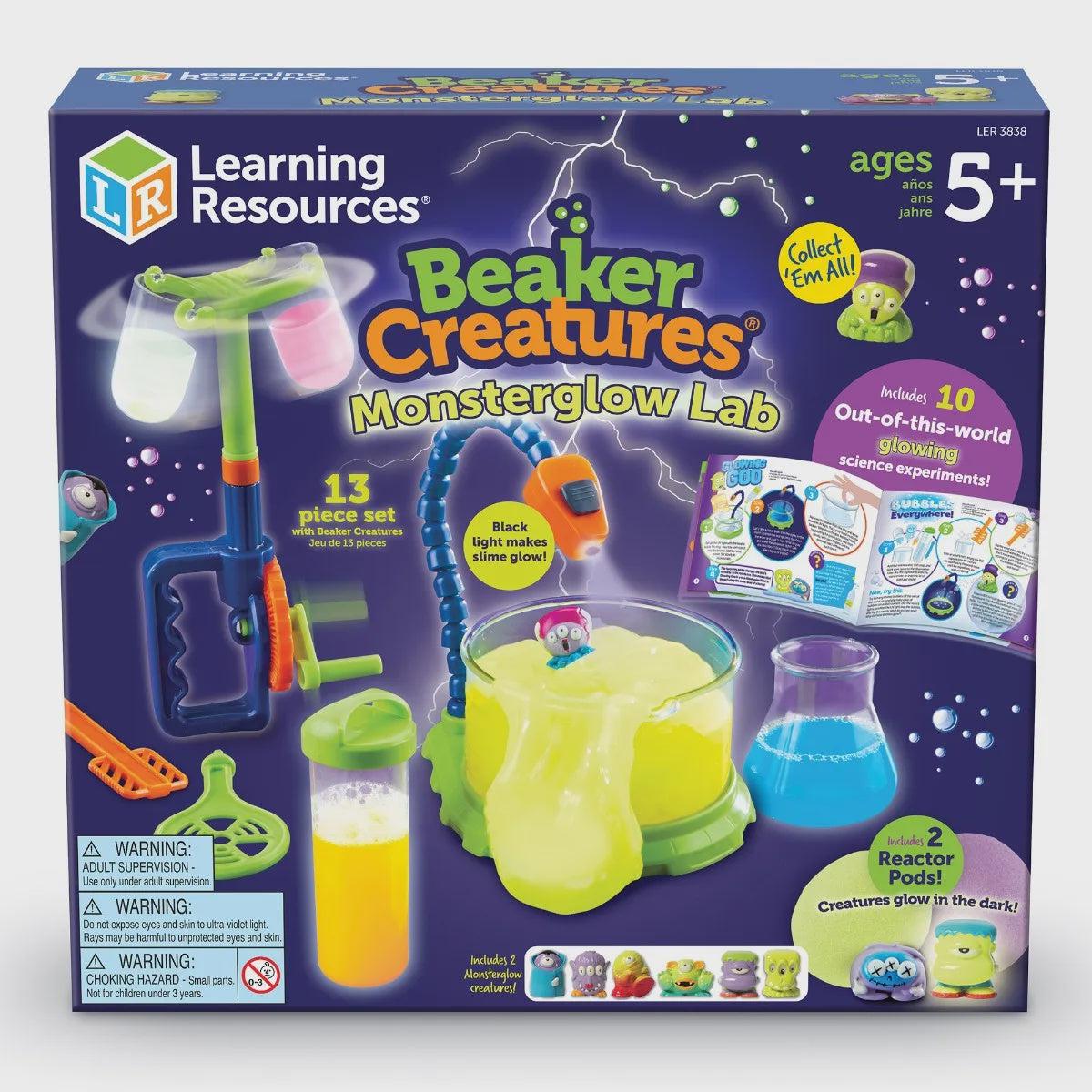 Learning Resources-Beaker Creatures Monsterglow Lab-LER3838-Legacy Toys