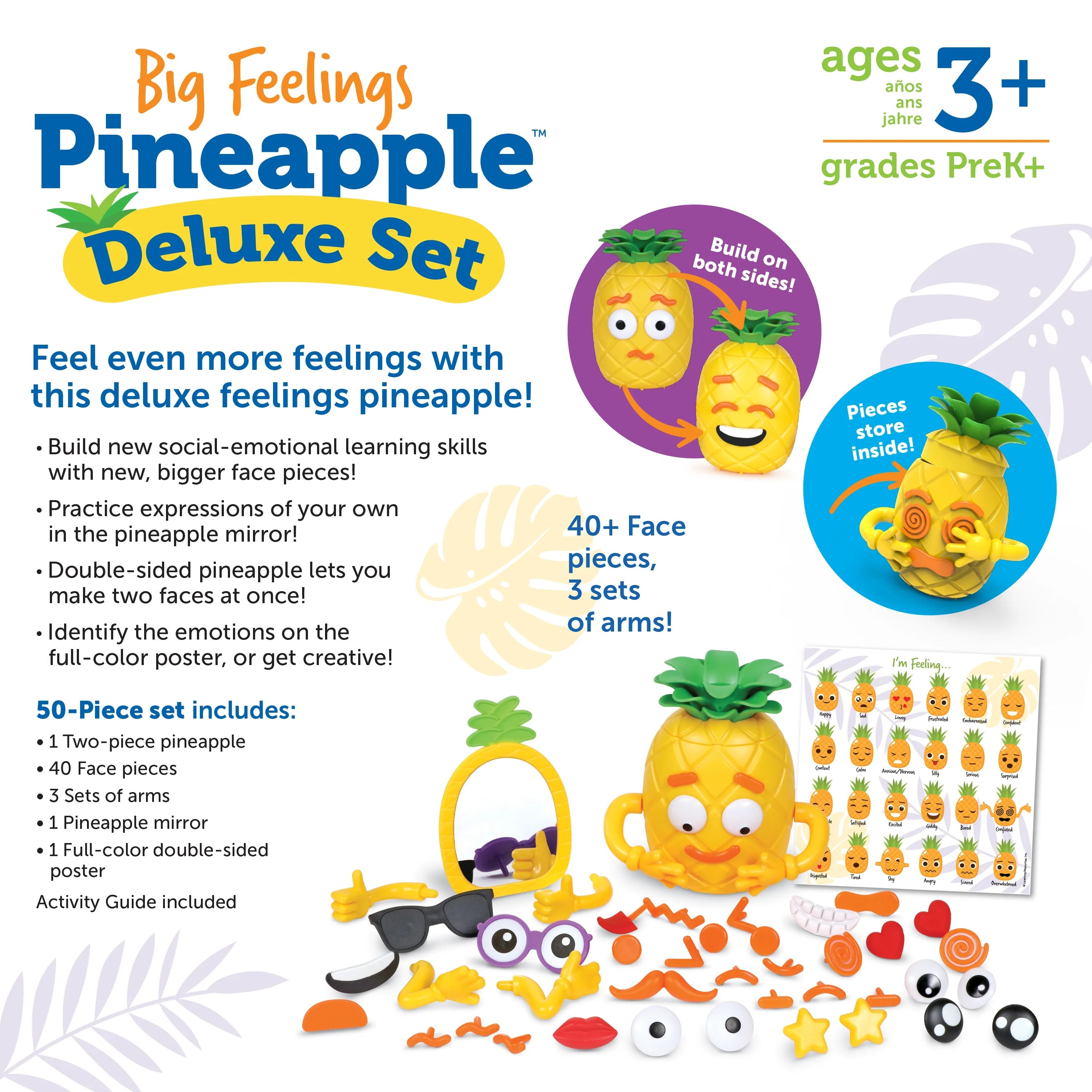 Learning Resources-Big Feelings Pineapple Deluxe Set-LER6375-Legacy Toys