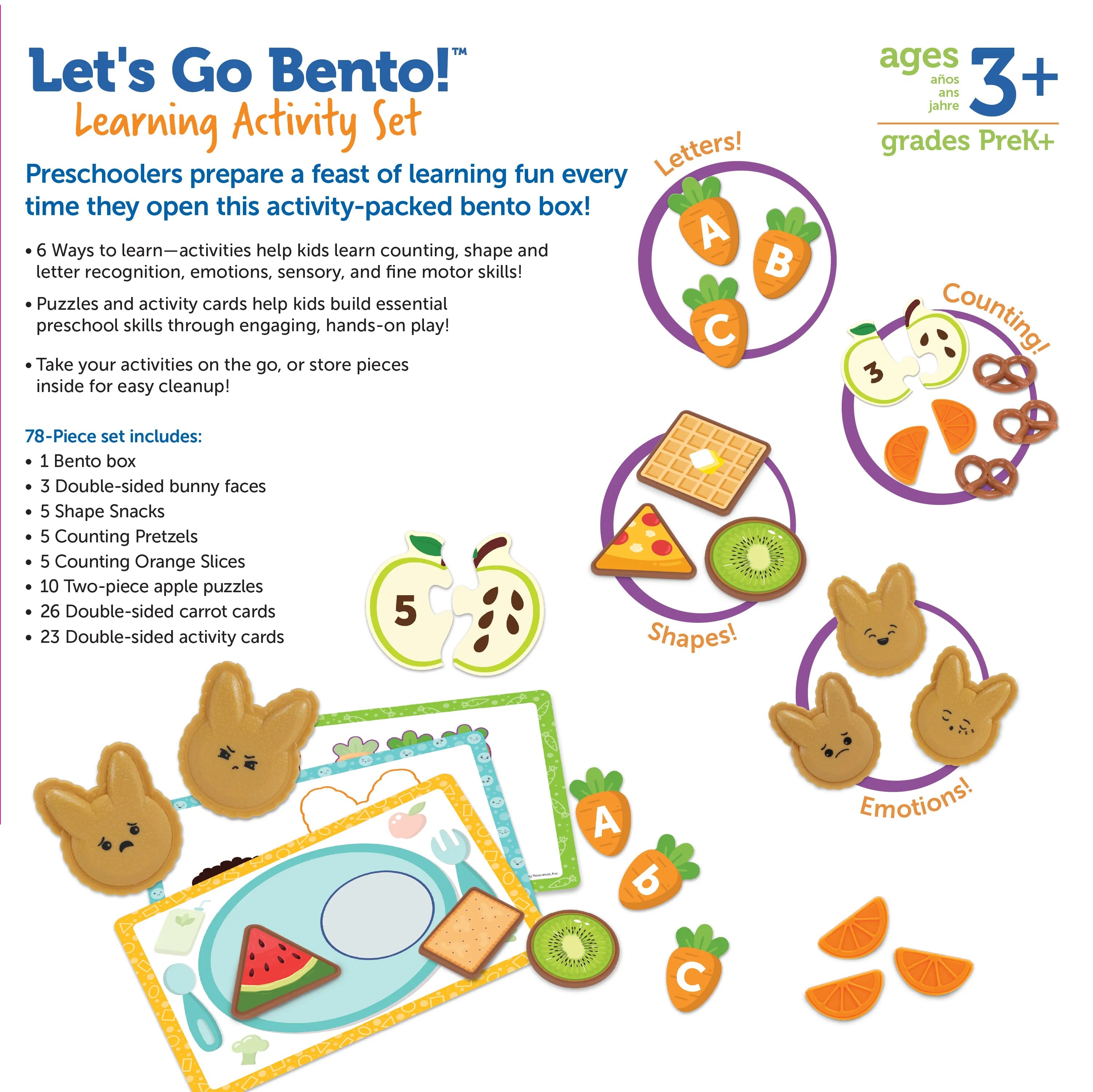 Learning Resources-Let's Go Bento! Learning Activity Set-LER9800-Legacy Toys