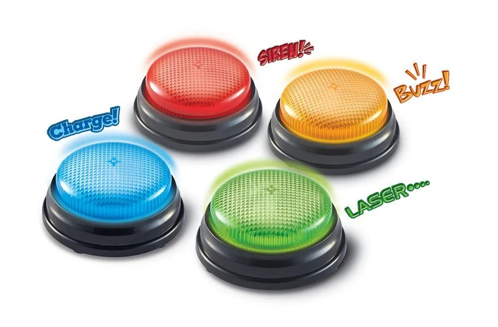 Learning Resources-Lights & Sounds Answer Buzzer-LER3779-Legacy Toys