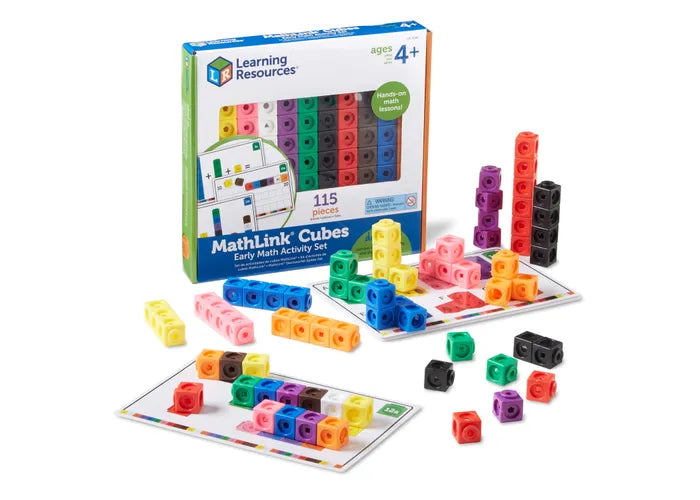 Learning Resources-Mathlink Cubes Early Math Activity Set-LER4286-Legacy Toys