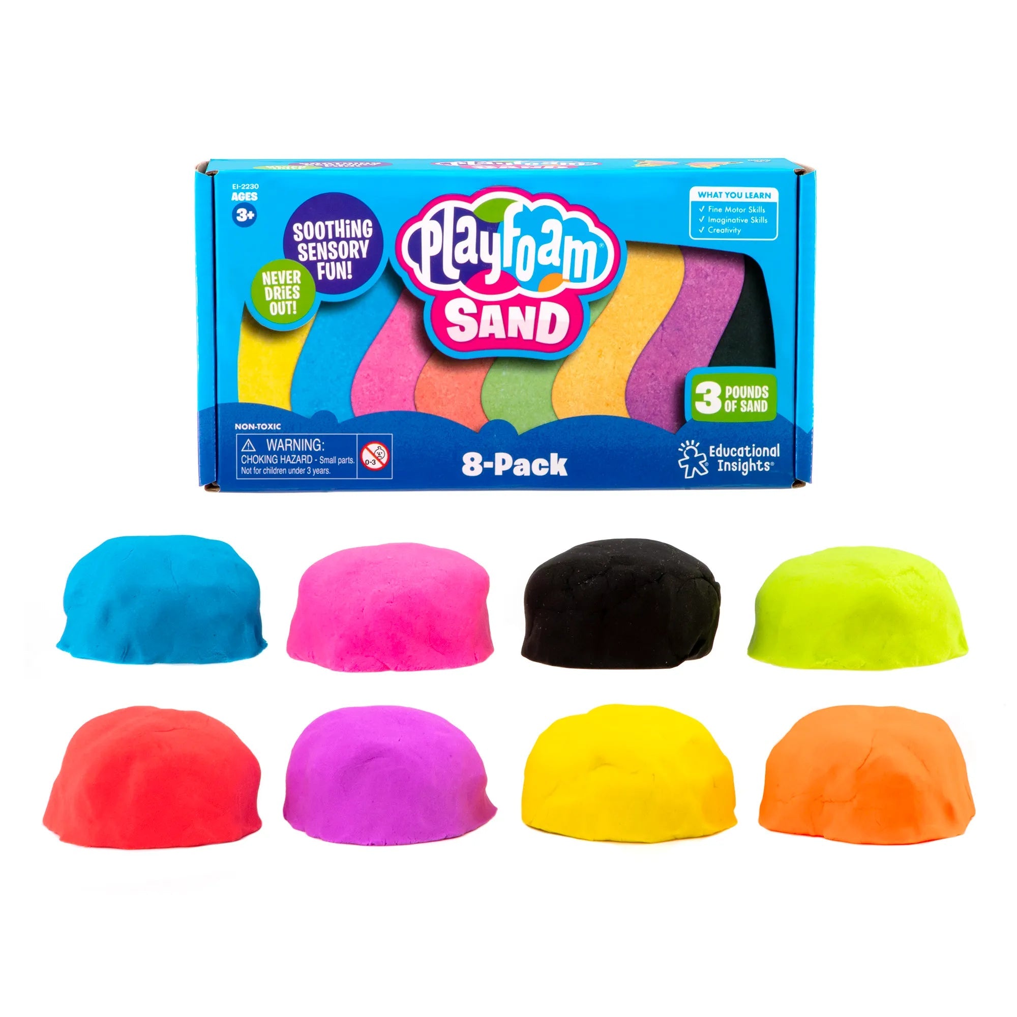 Learning Resources-Playfoam Sand 8-Pack-2230-Legacy Toys