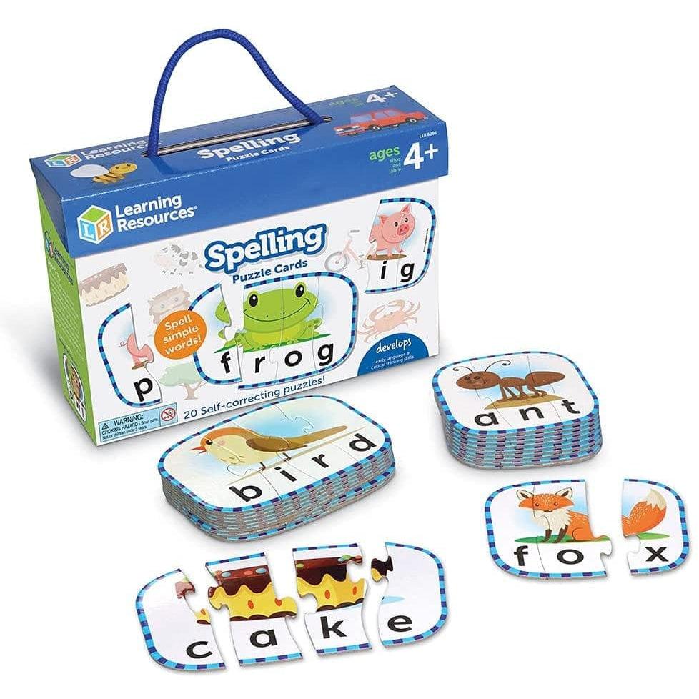 Learning Resources-Spelling Puzzle Cards-LER6086-Legacy Toys