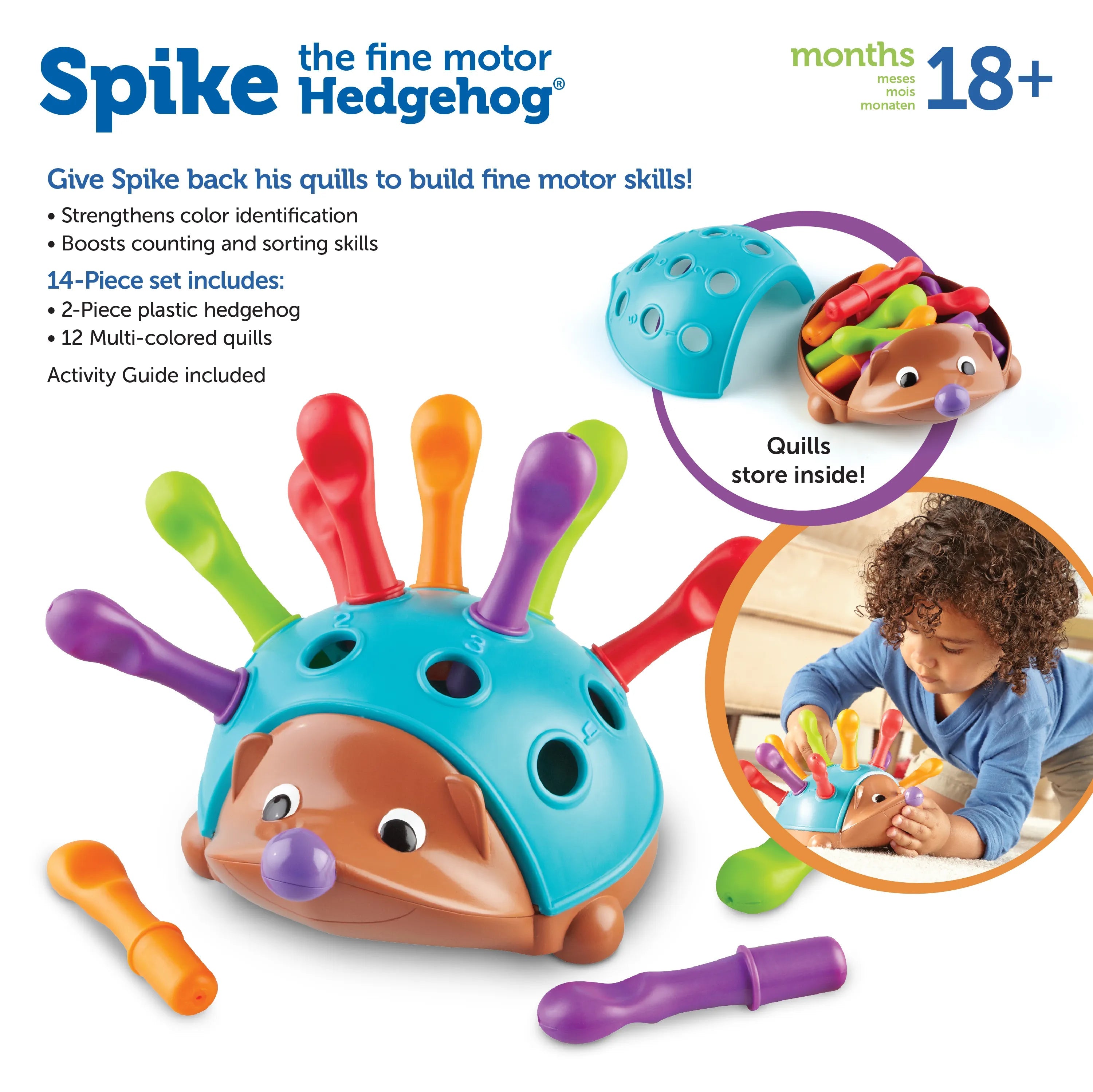 Learning Resources-Spike the Fine Motor Hedgehog-LER8904-Legacy Toys