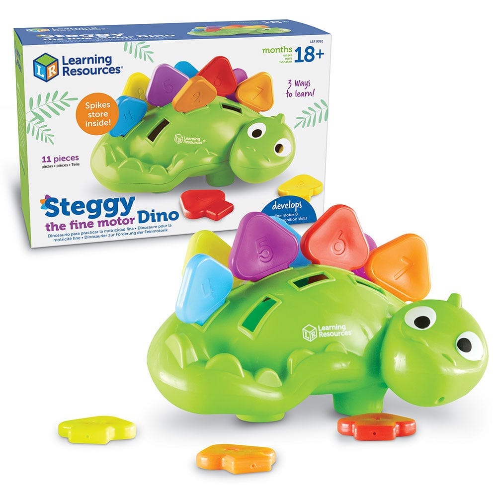 Learning Resources-Steggy the Fine Motor Dino-LER9091-Legacy Toys