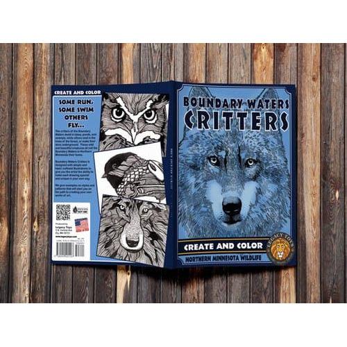 Legacy Bound-Boundary Waters Critters - Create & Color Coloring Book-LB2101-Legacy Toys