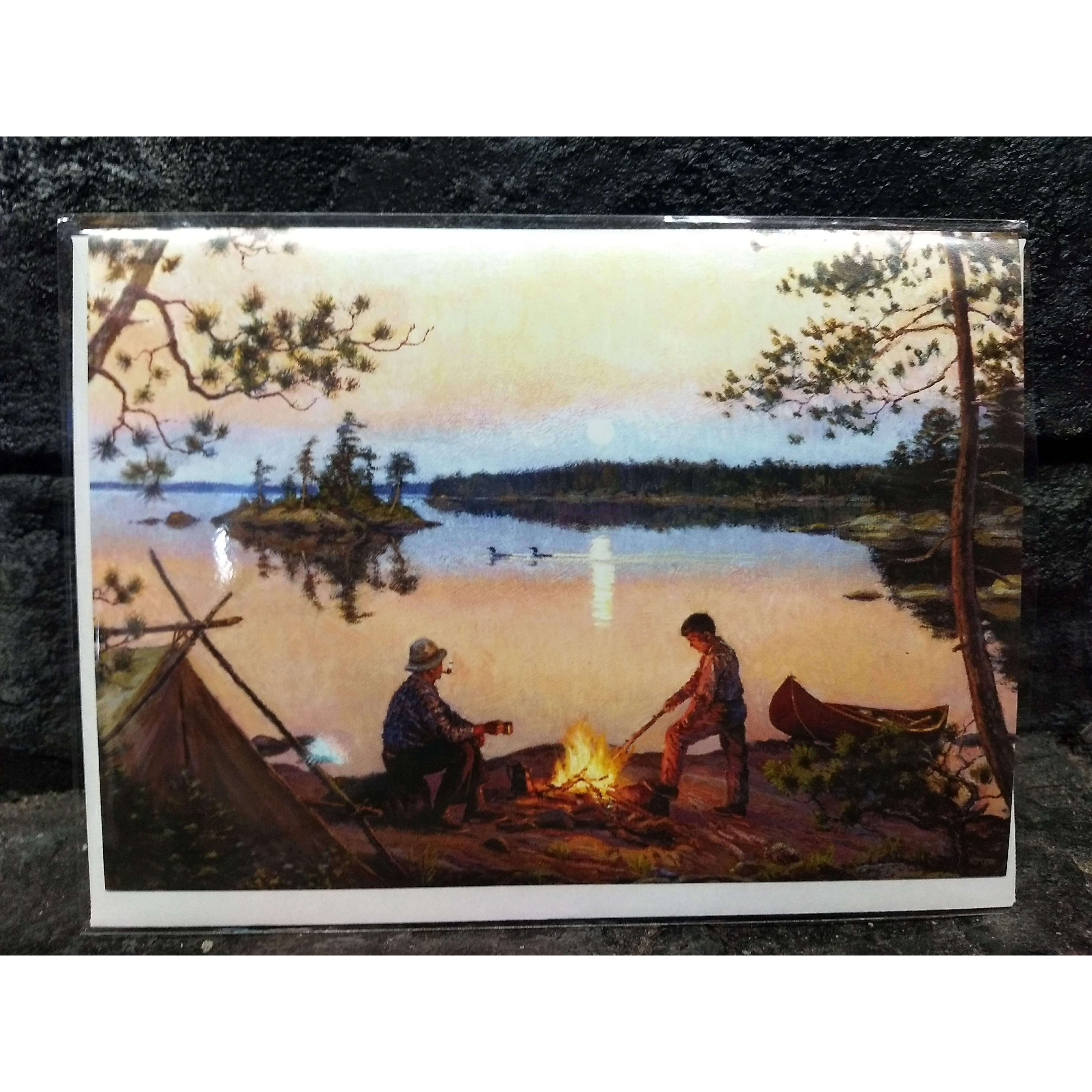 Legacy Bound-Moonrise in Canoe Country Blank Card-LBP3121-Legacy Toys