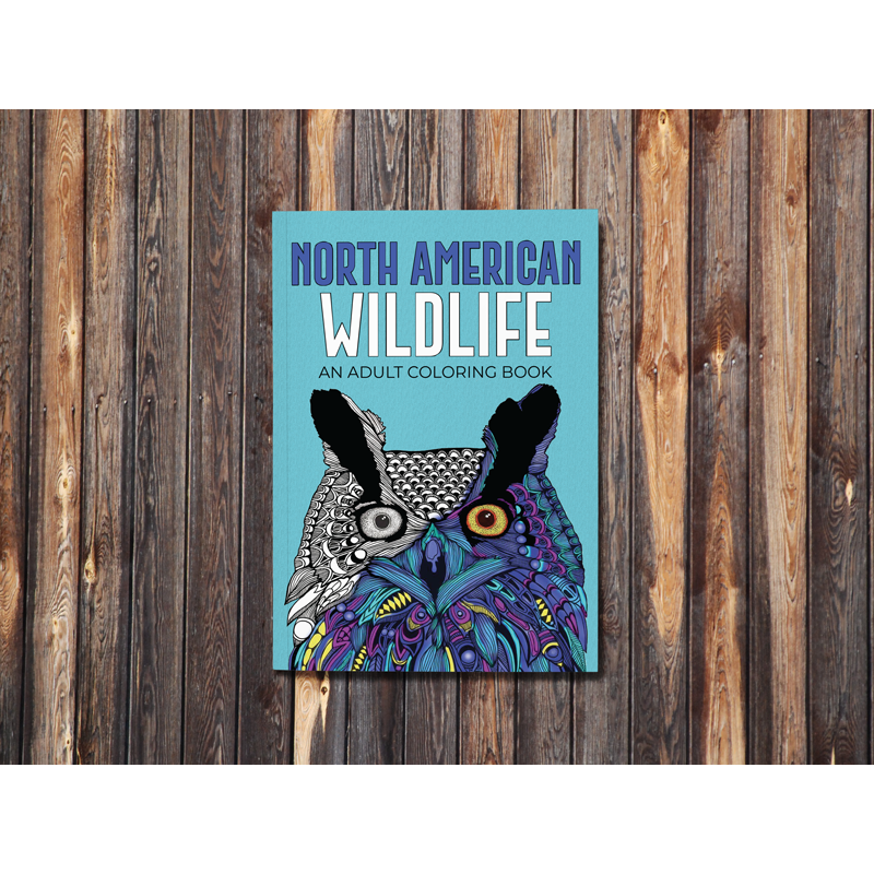 Legacy Bound-North American Wildlife - An Adult Coloring Book-LBP1002-Legacy Toys