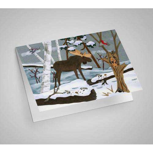 Legacy Bound-Winter Moose Blank Card-LBP3119-Legacy Toys